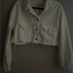 Love Tree White Jean Jacket